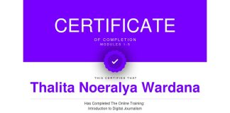 Sertifikasi Digital Journalism dari Kantor Berita Internasional Reuters telah Diselesaikan oleh Mahasiswa FIKOM Jayabaya