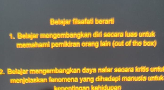 Mengembangkan Kesadaran Filosofis pada Mahasiswa Masa Kini