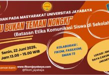 FIKOM Jayabaya bersama Fasilkom dan MKn akan adakan kegiatan Pengabdian kepada Masyarakat : “Guru bukan Teman Nongki” (Batasan Etika Komunikasi Siswa di Sekolah)